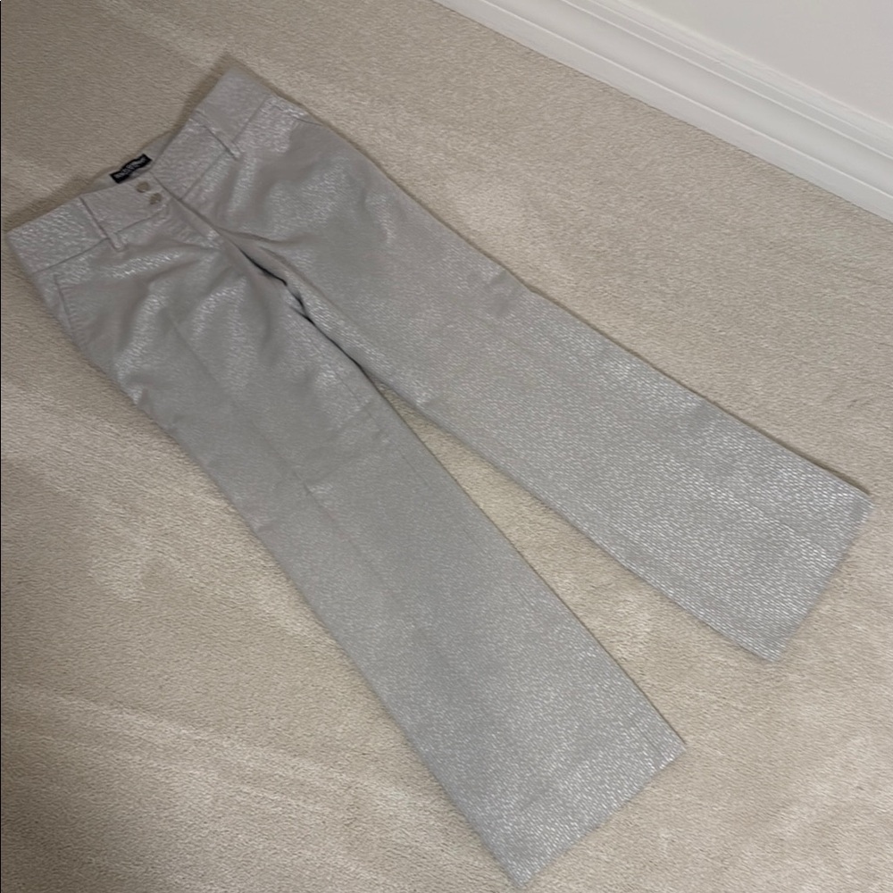 Dolce & Gabbana Shimmering Silver Trousers